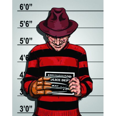 Placa Decorativa Freddy Krueger - Mod.01