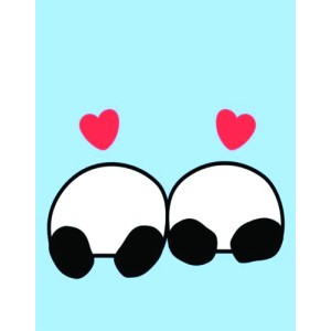 Placa Decorativa Panda - Mod.02