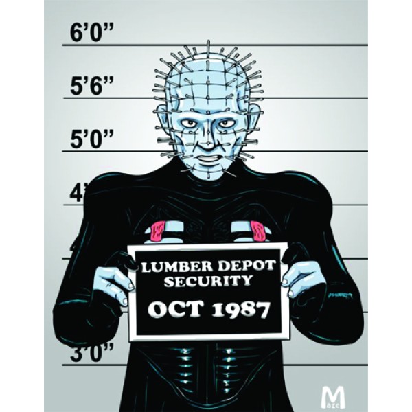 Placa Decorativa Pinhead Hellraiser - Mod.01