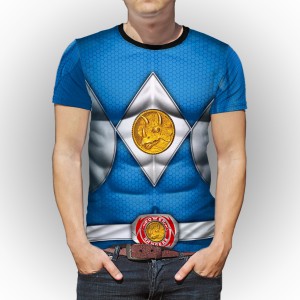 Camiseta FullArt Power Rangers Azul