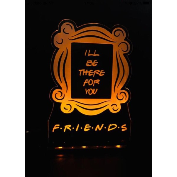 Luminária em Acrílico Friends (I'll be there for you)