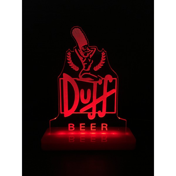 Luminária em Acrílico CERVEJA DUFF