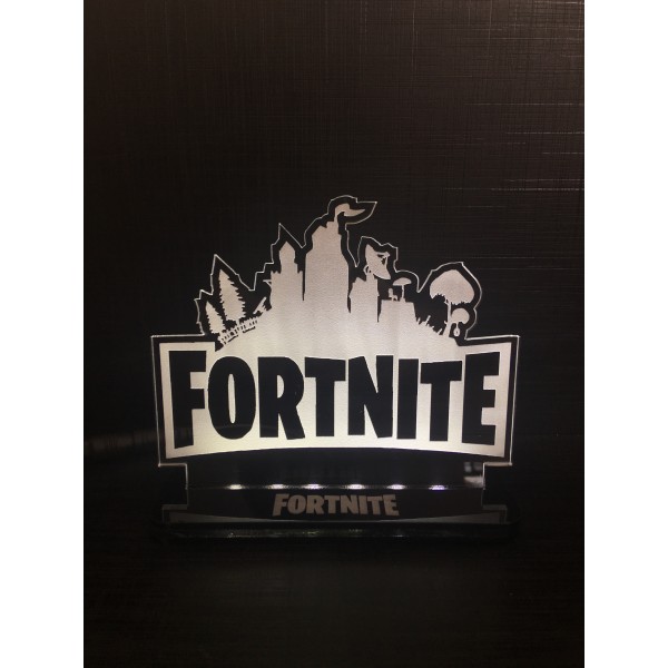 Luminária em Acrílico Fortnite Logo