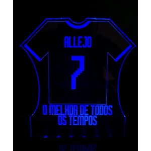 Luminária em Acrílico Allejo (International Superstar Soccer) Azul