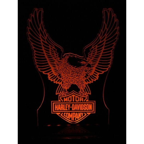 Luminária em Acrílico Harley Davidson