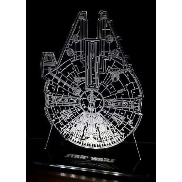 Luminária em Acrílico Millenium Falcom