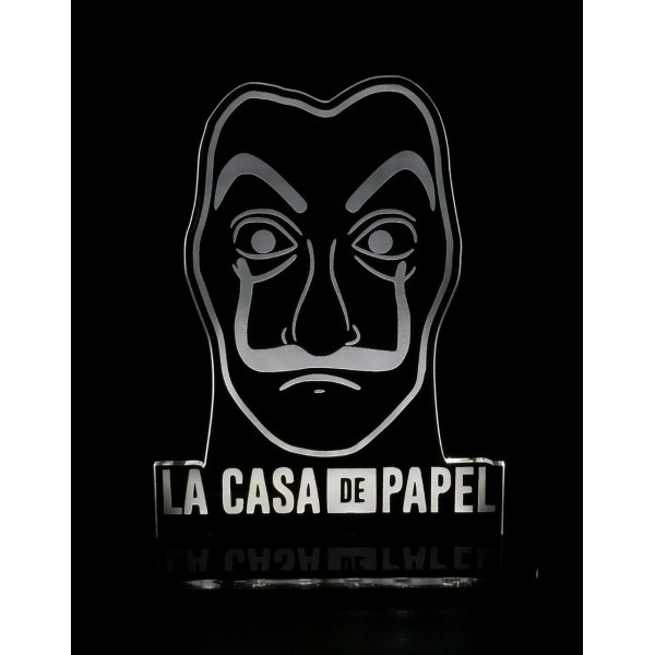 Luminária em Acrílico La Casa de Papel