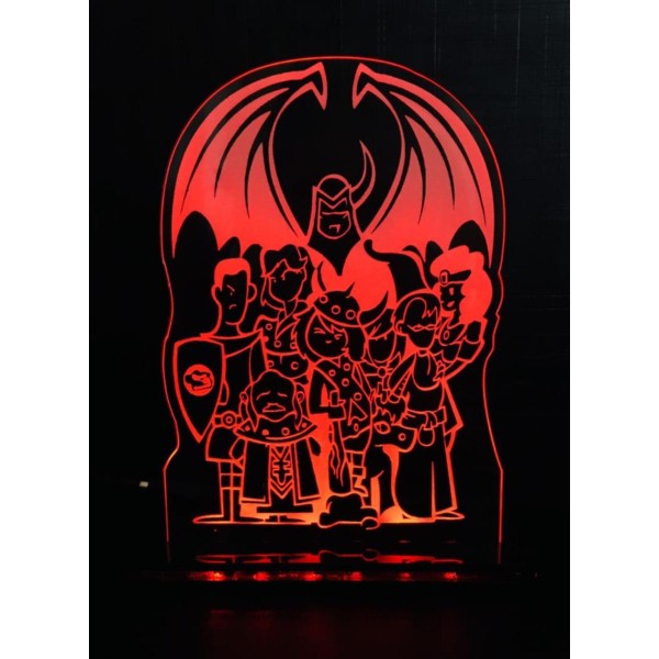 Luminária em Acrílico Caverna do Dragão