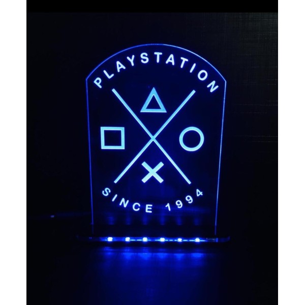 Luminária em Acrílico playstation (Since 1994)