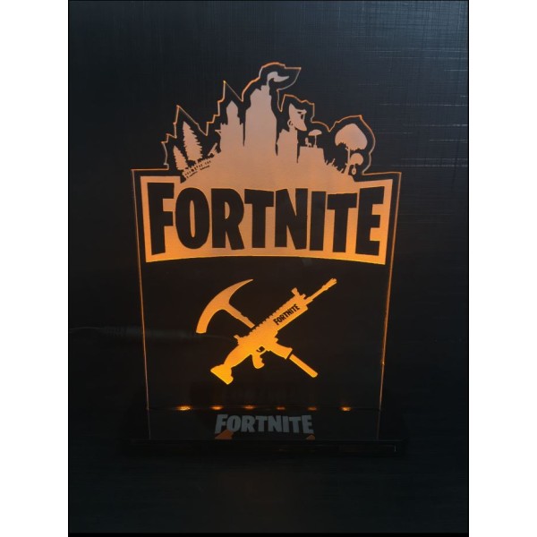 Luminária em Acrílico Fortnite Picareta