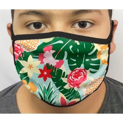Máscara de Proteção Lavável Abacaxi