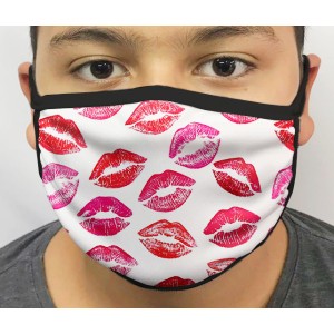 Máscara de Proteção Lavável Beijos