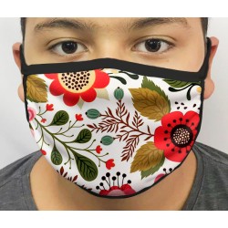Máscara de Proteção Lavável Floral mod.01
