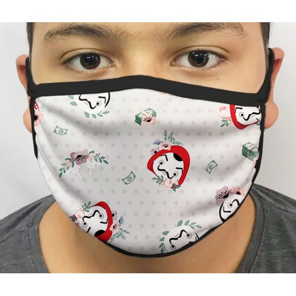 Máscara de Proteção Lavável La Casa de Papel mod.01