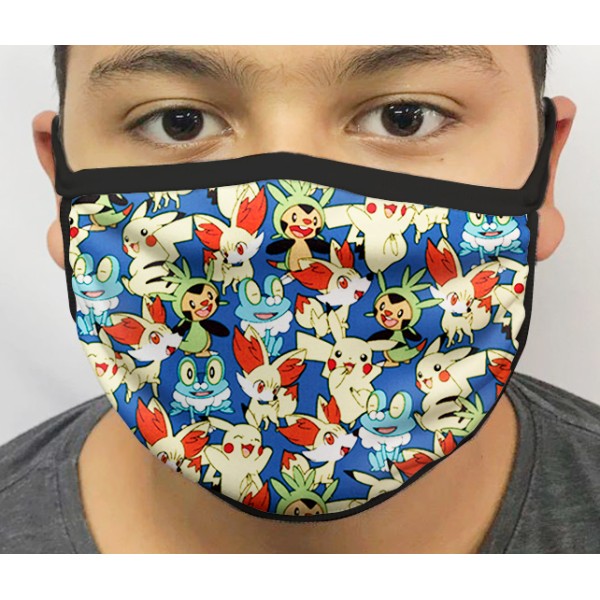 Máscara de Proteção Lavável Pokemon mod.01