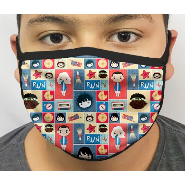 Máscara de Proteção Lavável Stranger Things mod.03