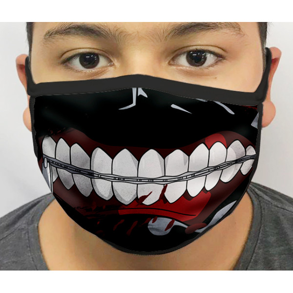 Máscara de Proteção Lavável Tokyo Ghoul mod.01 Máscara de Proteção Lavável Tokyo Ghoul mod.01