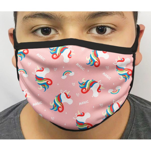 Máscara de Proteção Lavável Unicórnio